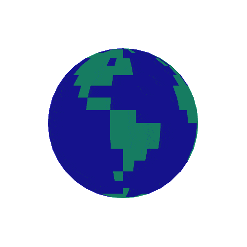 decorative earth rotating
